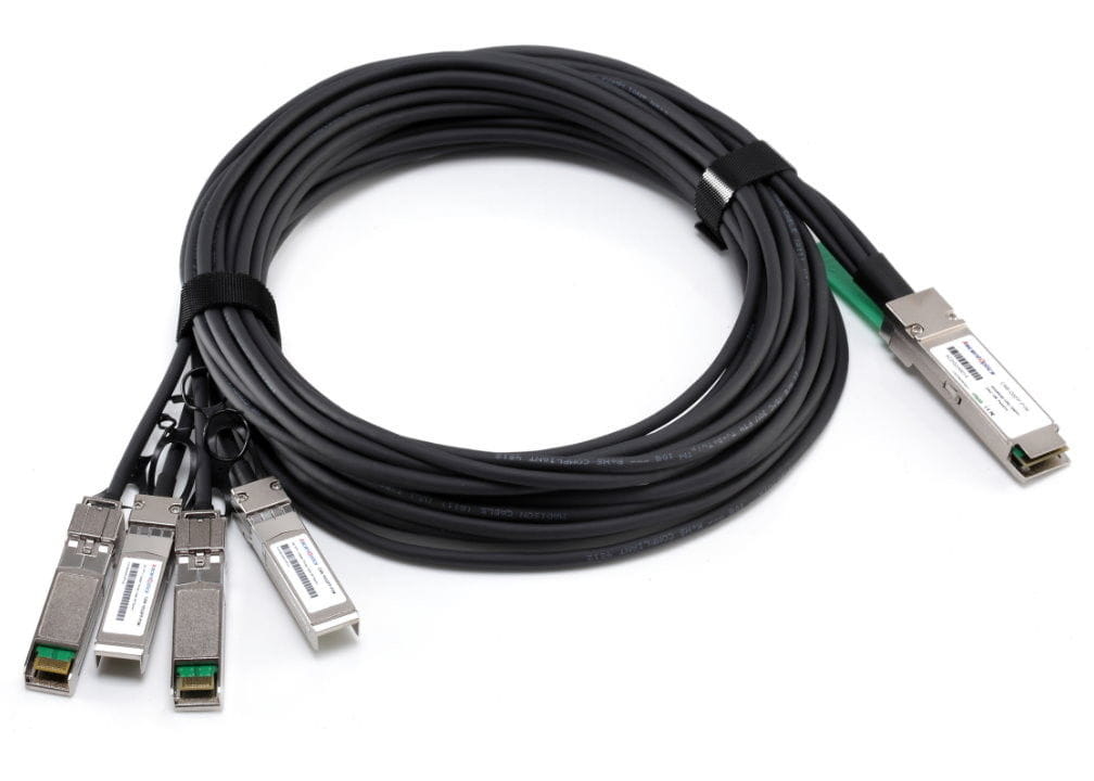 HPE Netzwerkkabel - SFP+ zu QSFP+ - 15 m - Glasfaser