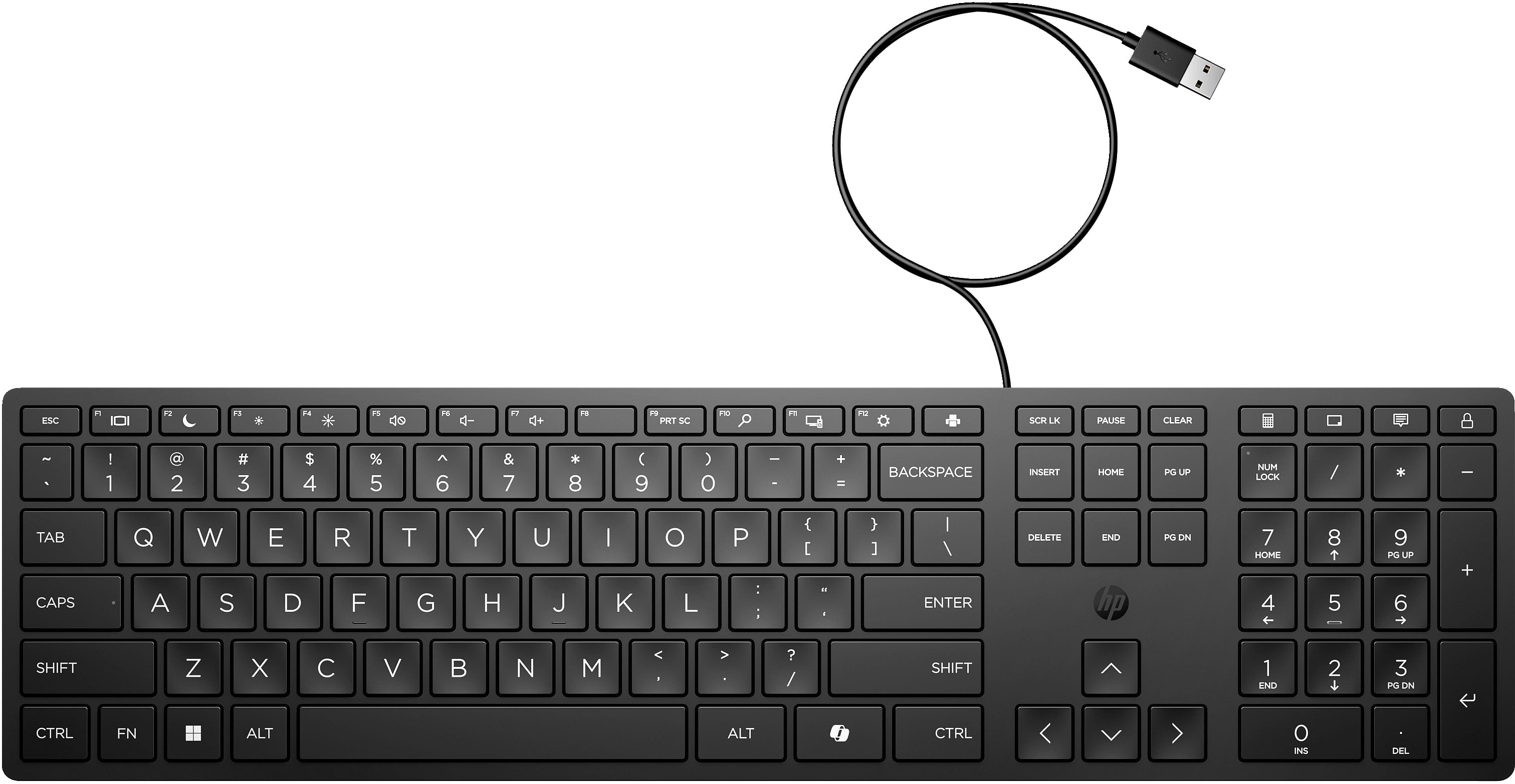 HP Desktop 320K - Tastatur - USB - QWERTY - Englisch