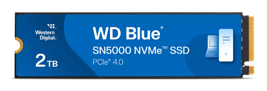 WD Blue SN5000 WDS200T4B0E-00CNZ0 - SSD - 2 TB - intern - M.2 2280 - PCIe 4.0 x4 (NVMe)