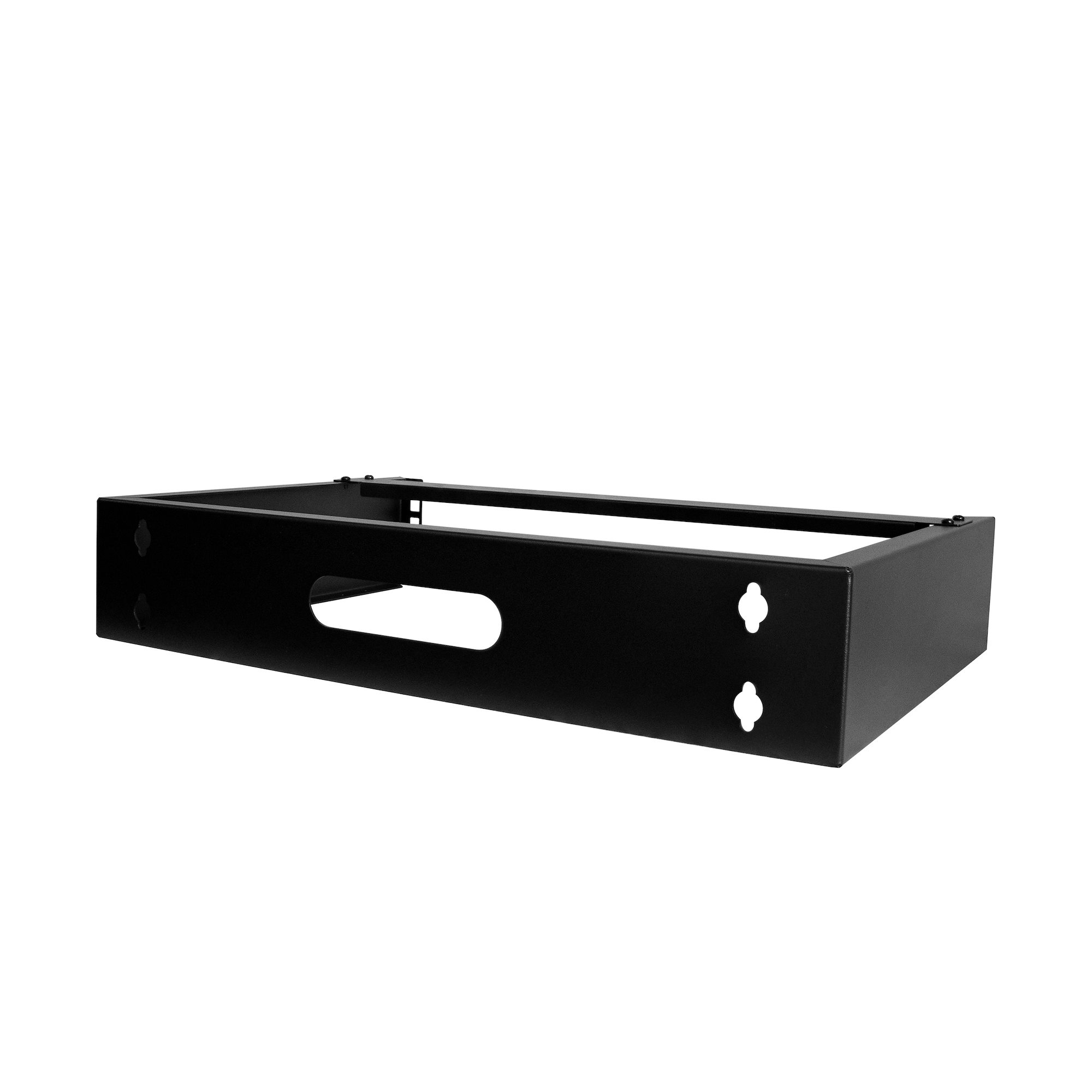 StarTech.com 2HE Wandmontage Netzwerkschrank klein - 19 Zoll Patchhalter - Netzgerät-Montageklammer - geeignet für Wandmontage - Schwarz - 2U - 48.3 cm (19")