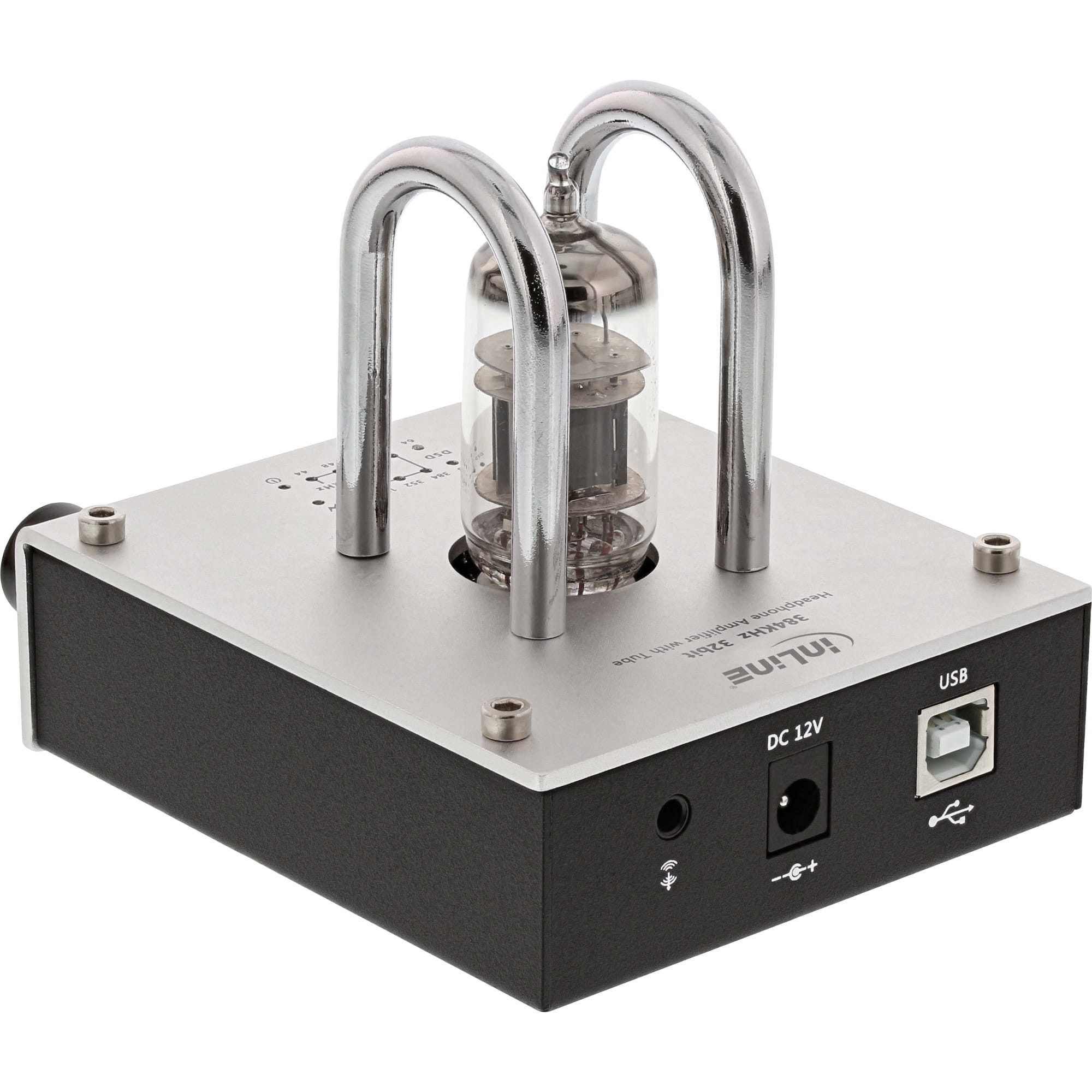 InLine AmpUSB - Hi-Res AUDIO HiFi DSD Kopfhörer-Röhrenverstärker - 384kHz/32-Bit