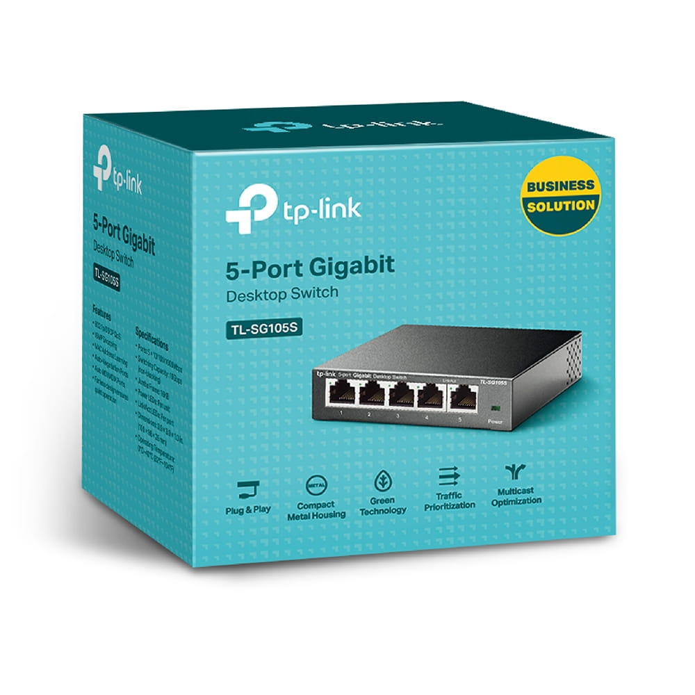 TP-LINK TL-SG105S - Switch - 5 x 10/100/1000