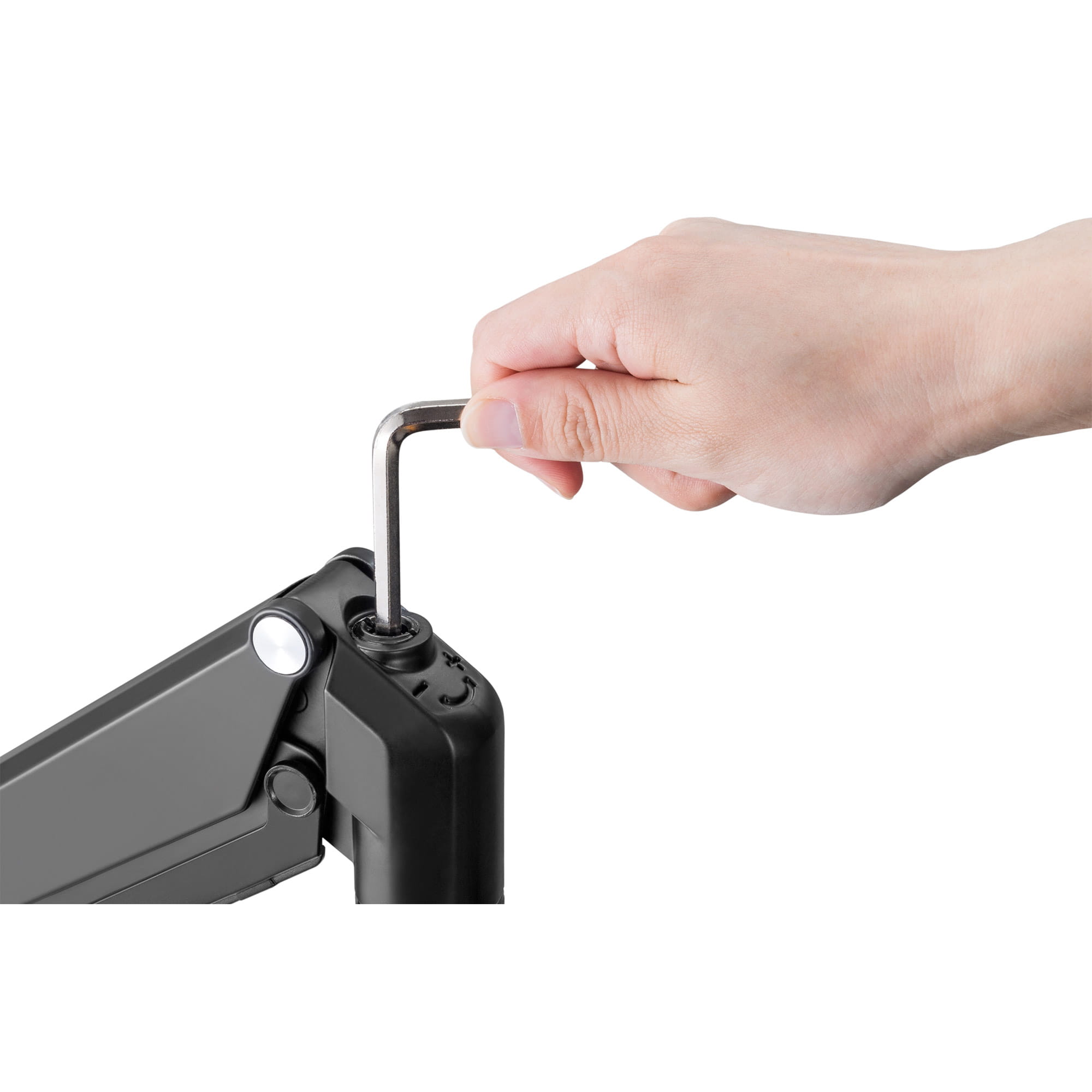 InLine Tischhalterung mit Lifter - für zwei Monitore bis 82cm (32") - 9kg