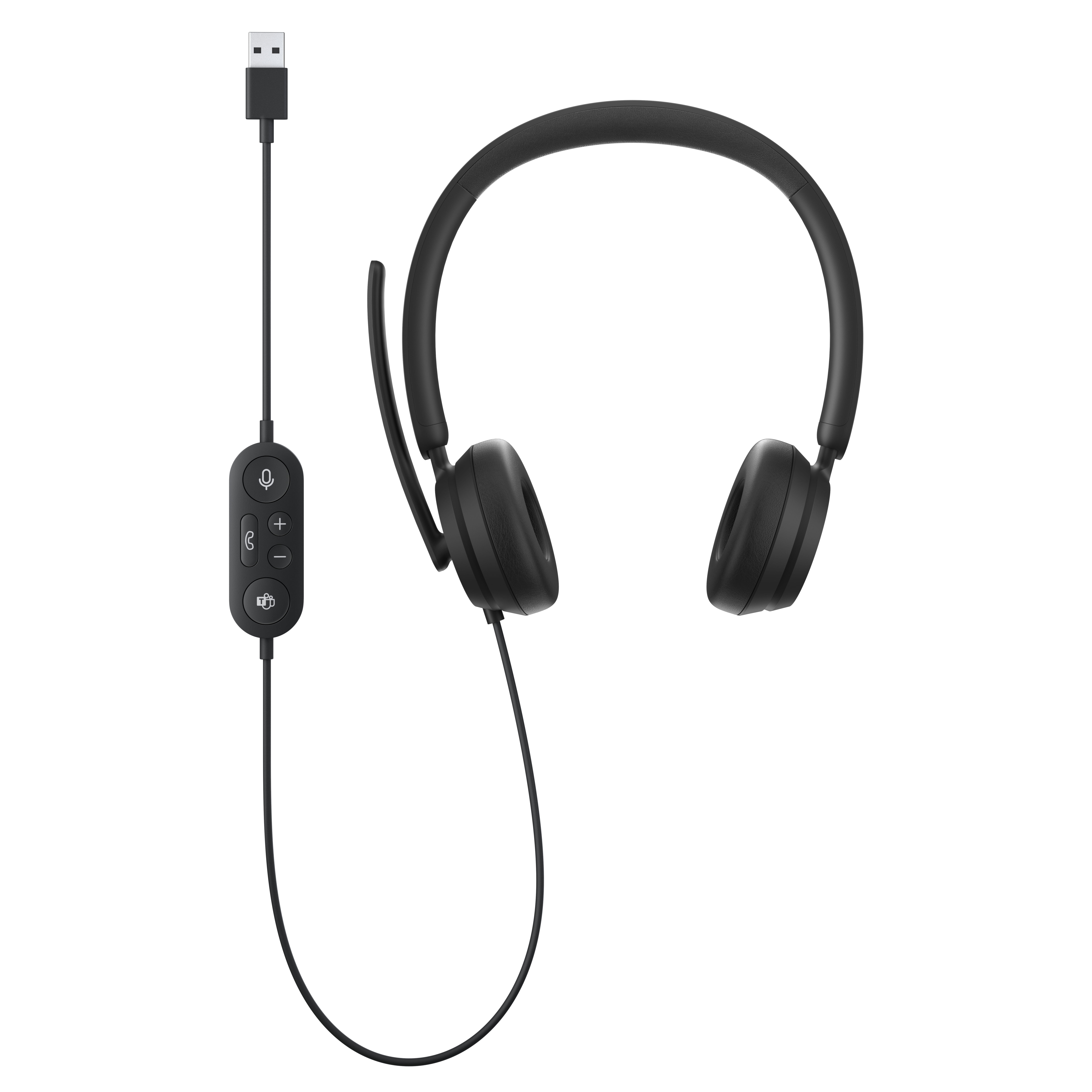 Microsoft Modern USB-A Headset, Kabelgebunden, 100 - 20000 Hz, Büro/Callcenter, 150 g, Kopfhörer, Schwarz