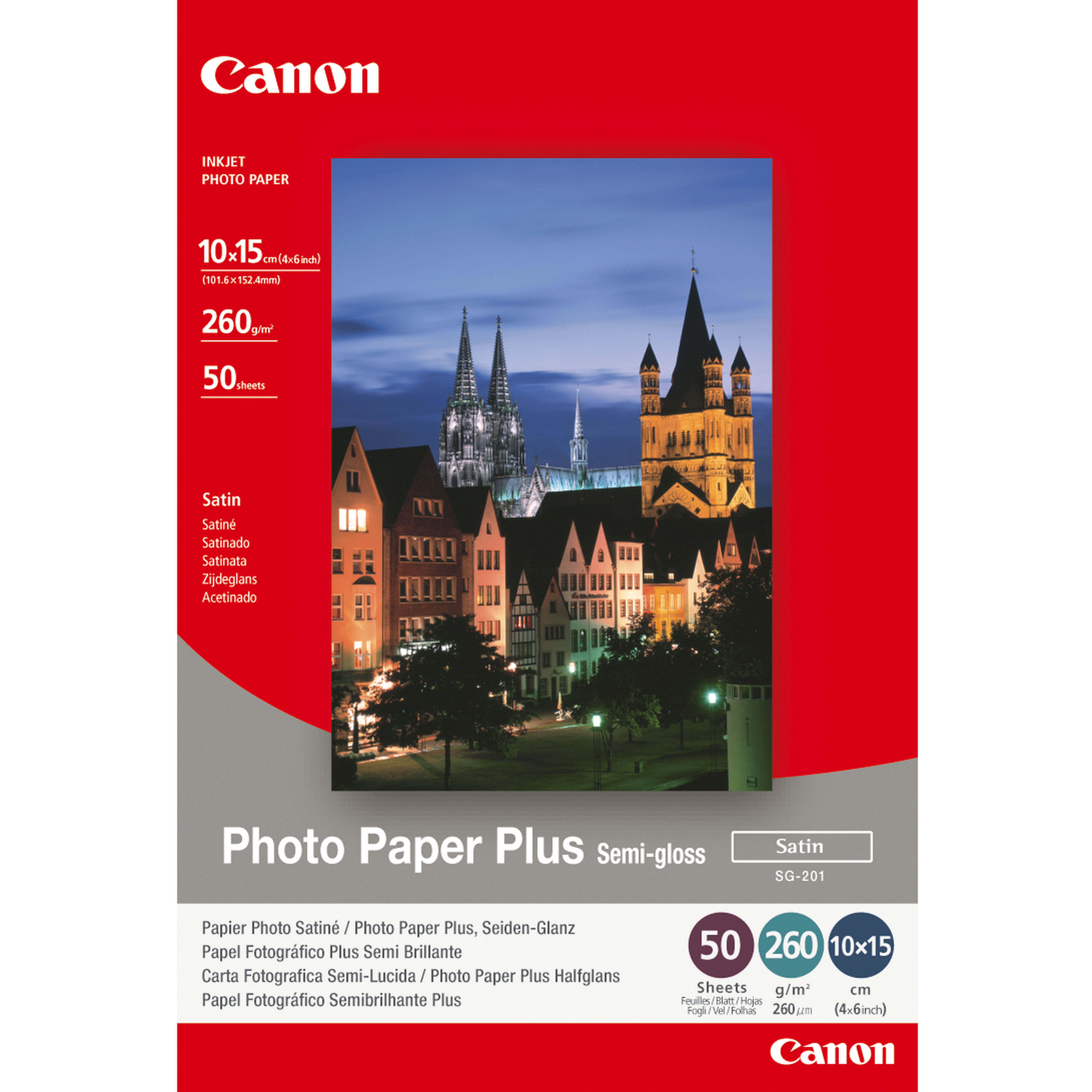 Canon Photo Paper Plus SG-201 - Halbglänzend