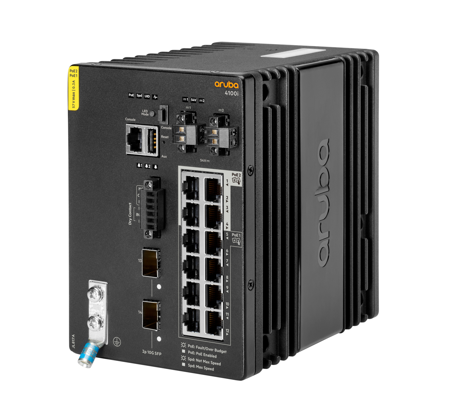 HPE Aruba Networking 4100i - Switch - 8 x 10/100/1000 (PoE Class 4)