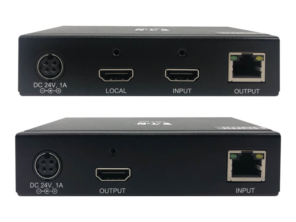 Tripp Eaton Tripp Lite Series HDMI over Cat6 Extender Kit with KVM Support, 4K 60Hz, 4:4:4, USB/IR, PoC, HDR, HDCP 2.2, 230-ft. (70.1 m)