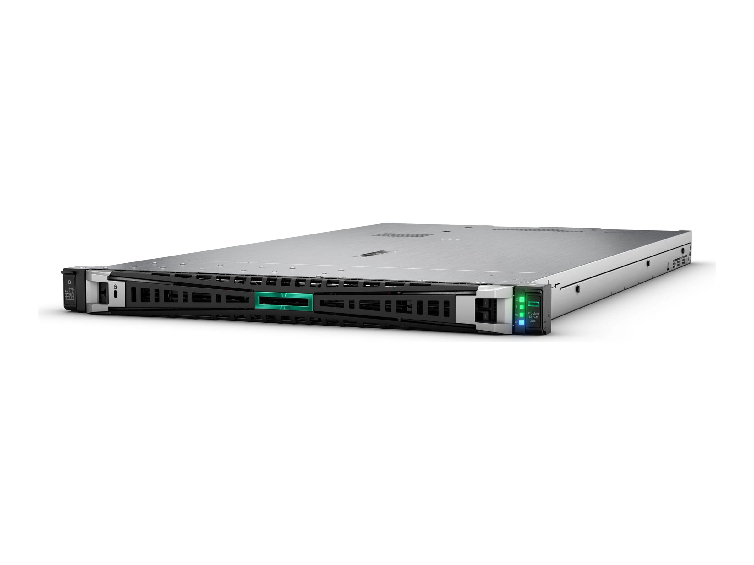 HPE ProLiant DL360 Gen11 - 1U - zweiweg - 1 x Xeon Silver 4510 / 2.4 GHz - RAM 64 GB - SATA/SAS/NVMe - Hot-Swap 6.4 cm (2.5") (Smart Choice)
