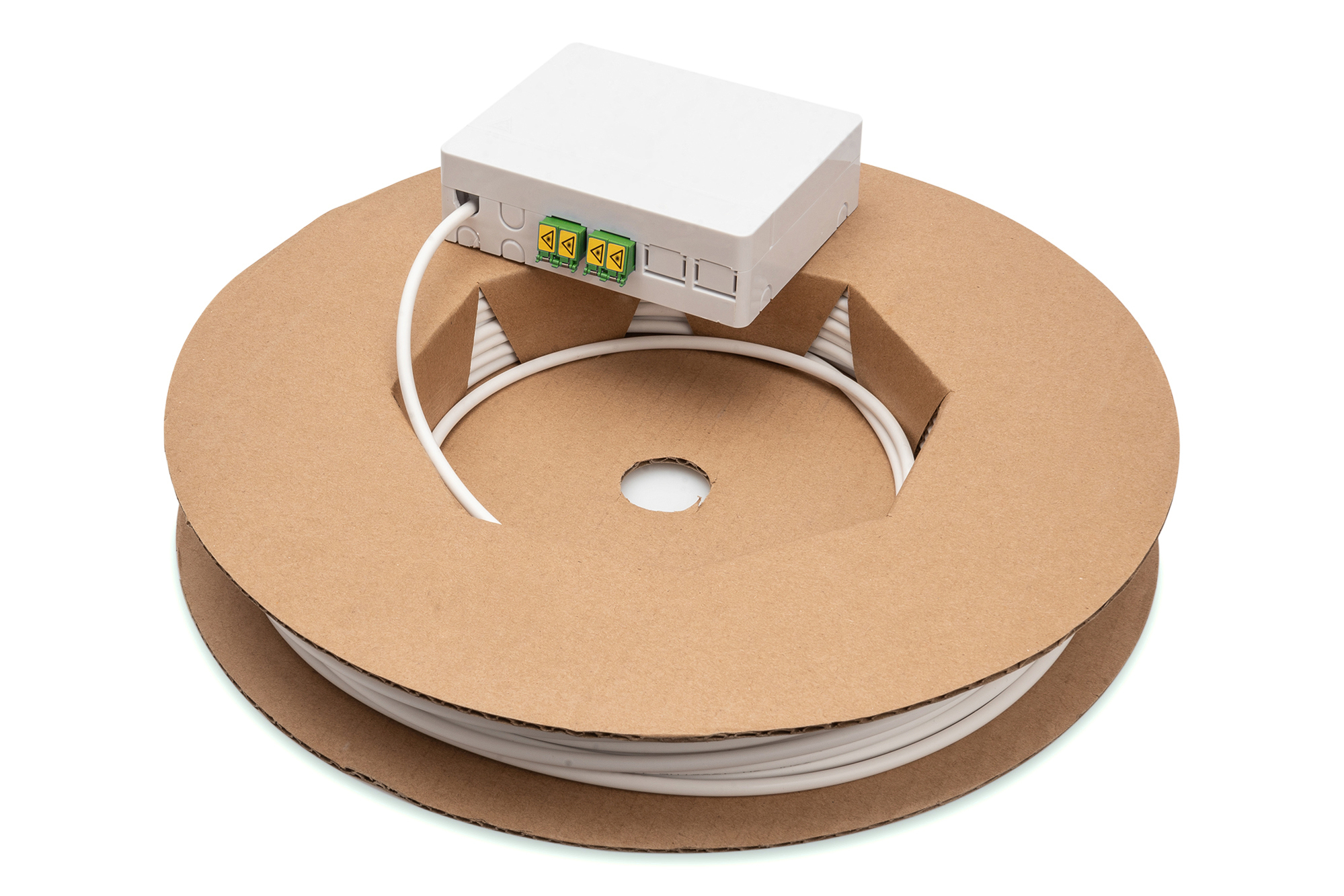 DIGITUS Fttx Installationskit, Vorkonfektioniert, 4-Faser, LC/APC Stecker, Länge 70m, 80 mm, 100 mm, 30 mm, 75 g, 1,26 kg, China