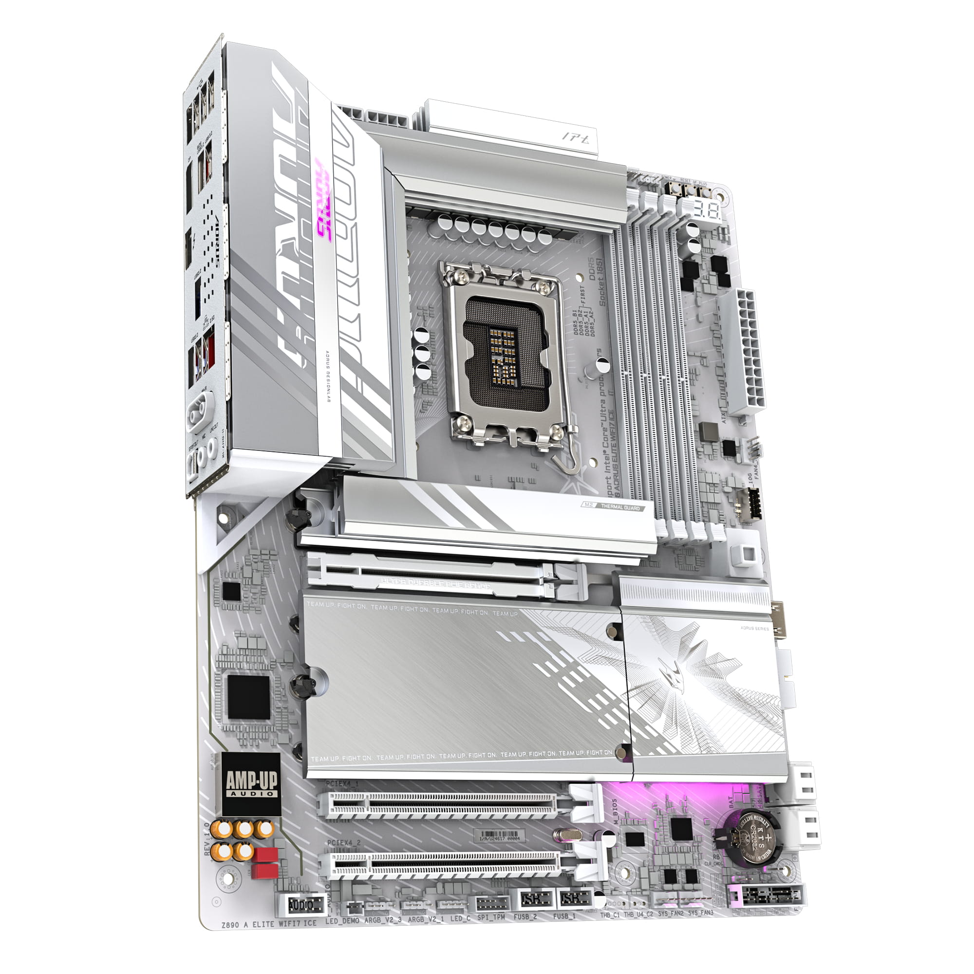 Gigabyte AORUS Z890 ELITE WIFI7 ICE - Motherboard - ATX - LGA1851-Sockel - Z890 Chipsatz - USB4, USB-C 3.2 Gen 2x2, USB 3.2 Gen 1, USB 3.2 Gen 2 - 2.5 Gigabit LAN, Bluetooth, Wi-Fi 7 - Onboard-Grafik (CPU erforderlich)