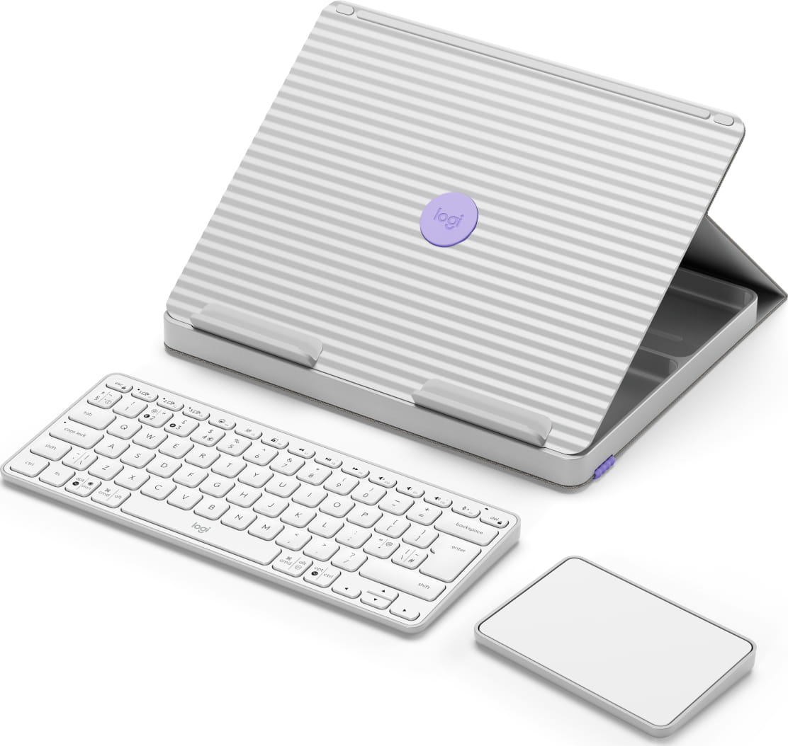 Logitech Casa Pop-Up Desk - Tastatur- und Touchpad-Set