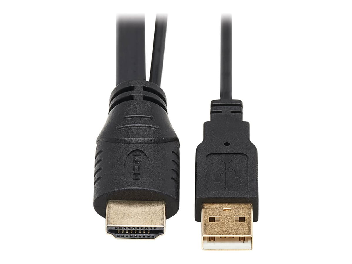 Tripp Eaton Tripp Lite Series Multiport Presentation Adapter, 4K 60Hz w HDR, 4x1, HDMI/DisplayPort/USB-C/VGA to HDMI, HDCP2.2, PD Charge, 8ft - Videoadapter - TAA-konform - HD-15 (VGA)