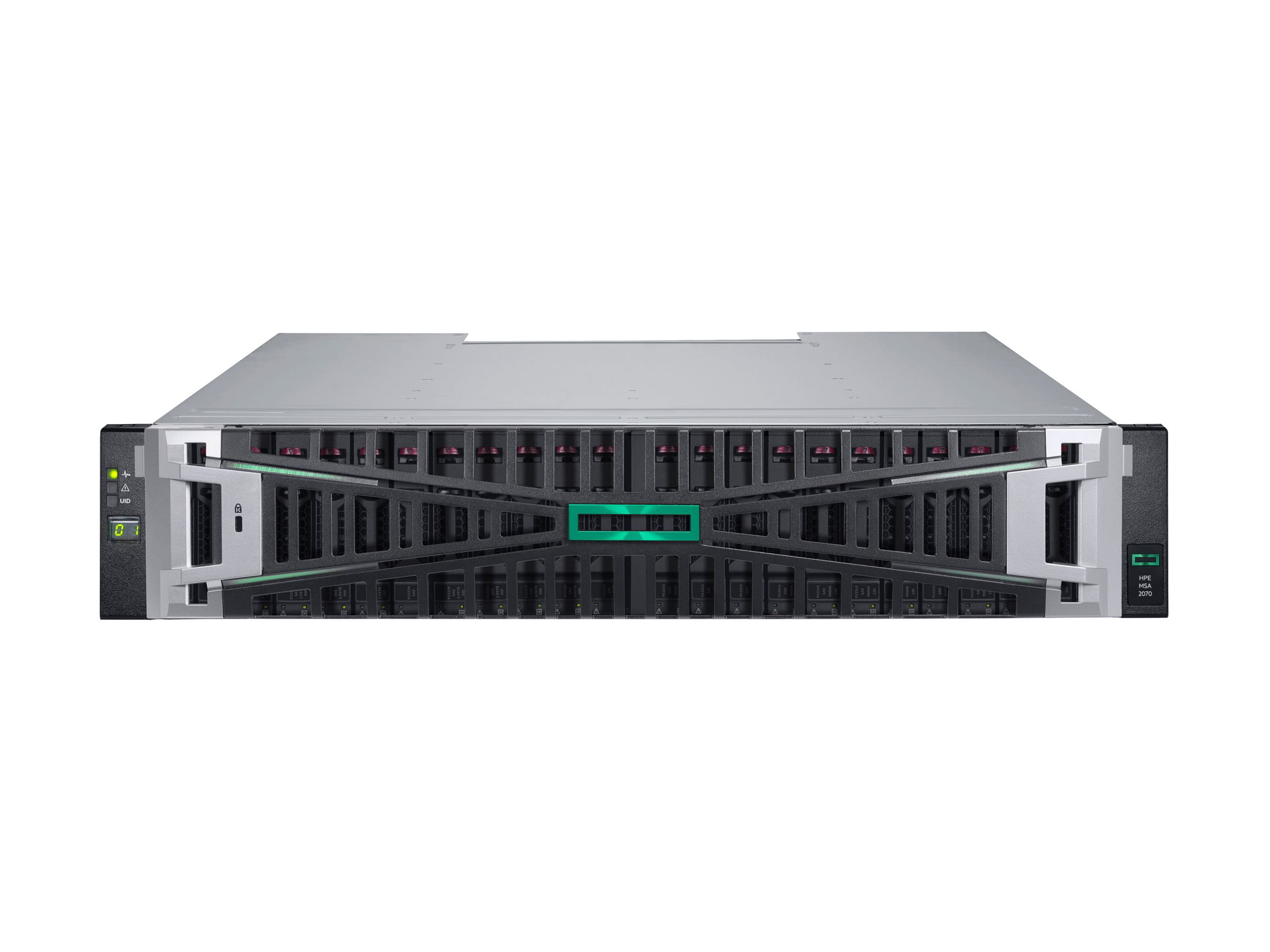 HPE Modular Smart Array 2070 10/25GbE iSCSI SFF Storage - 7th Generation - Solid-State-/Festplattenarray - 0 TB - 24 Schächte (SAS-3)