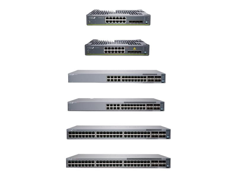 Juniper EX Series EX4100-F-12T - Switch - L3 - managed - 12 x 10/100/1000Base-T + 4 x 10 Gigabit (Uplink)