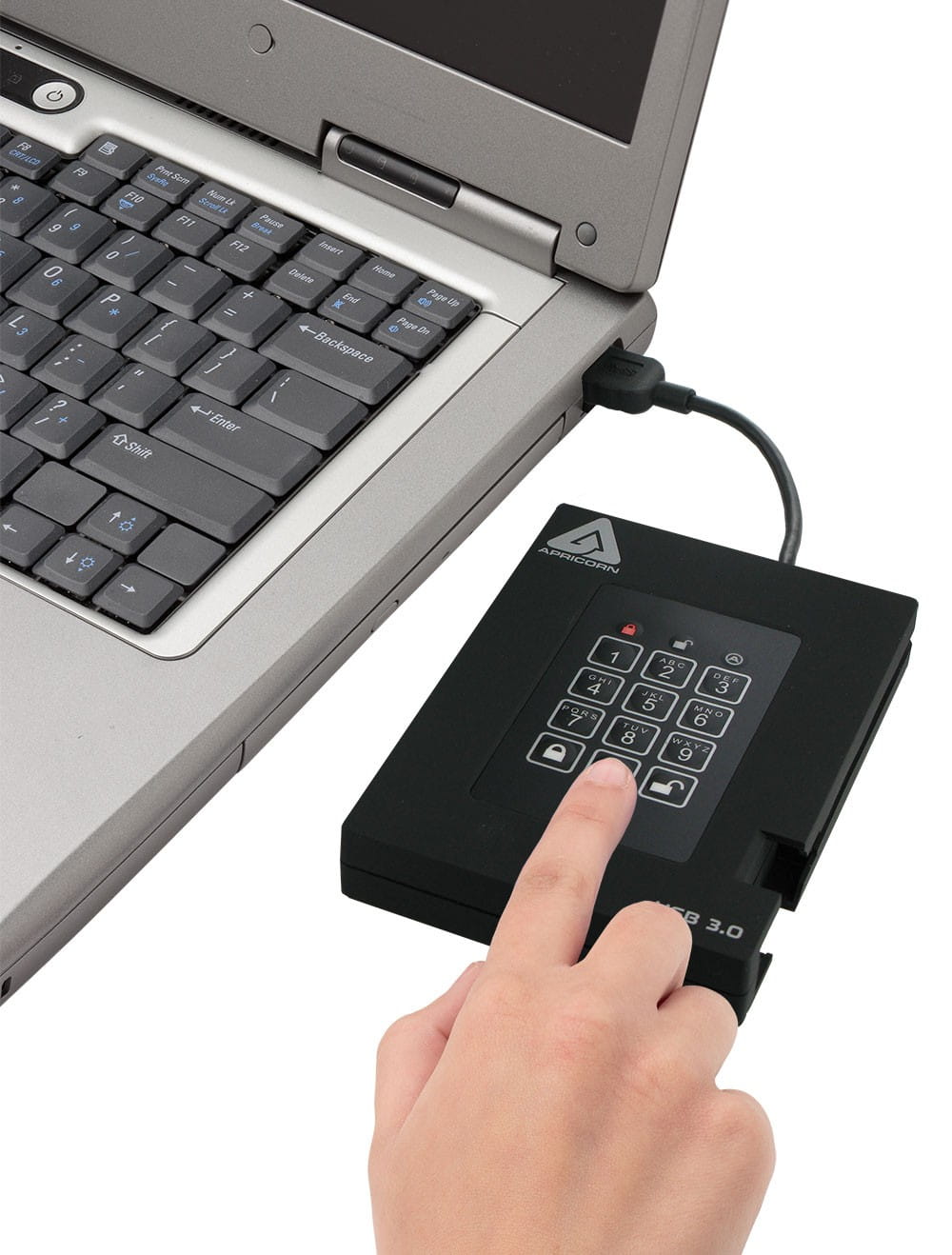 Apricorn Aegis Padlock Fortress A25-3PL256-S512F - SSD - verschlüsselt - 512 GB - extern (tragbar)