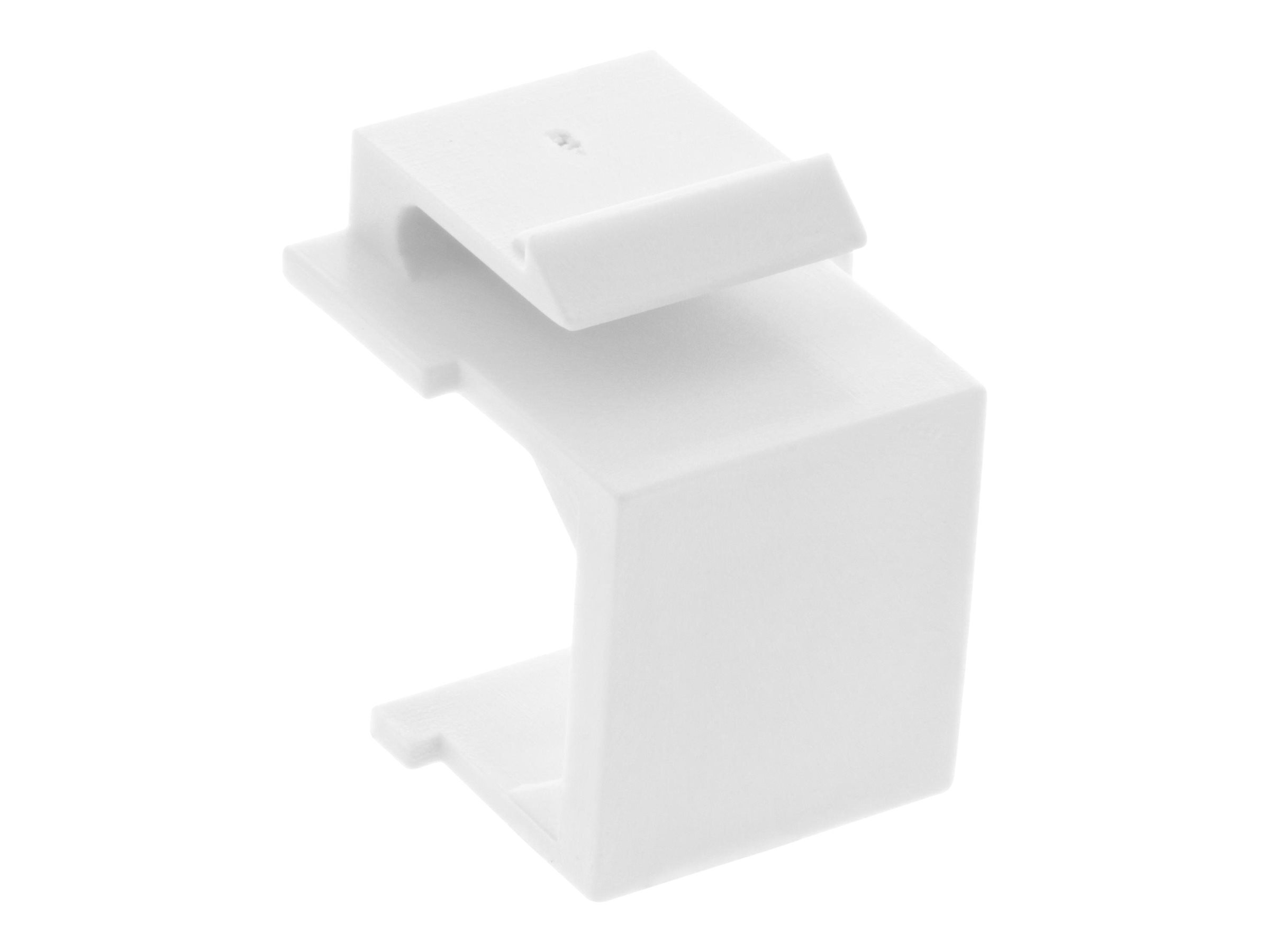 InLine Keystone SNAP-In Blindabdeckung für Modul Steckplatz - weiß 10er Pack