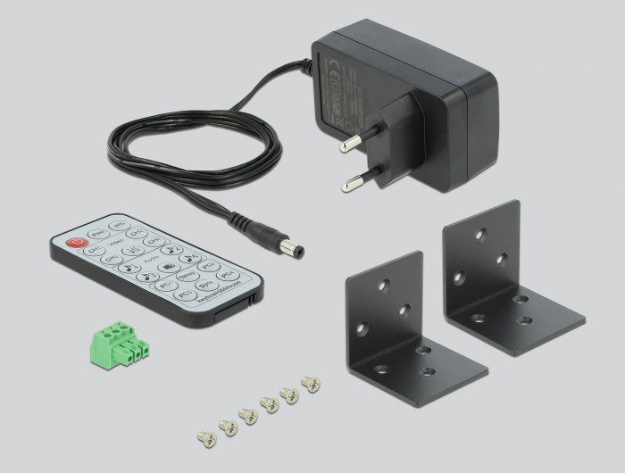 Delock 4 in 1 Multiview - KVM-/Audio-/USB-Switch