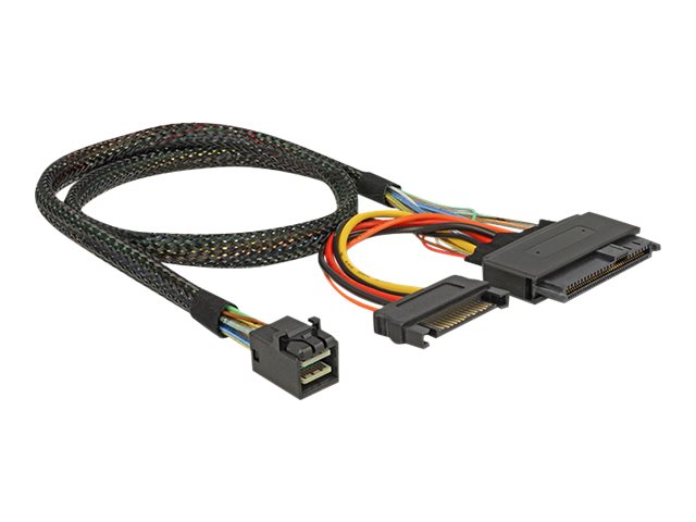 Delock Internes SAS-Kabel - SFF-8643 (M) zu SATA-Stromstecker, U.2 (SFF-8639)