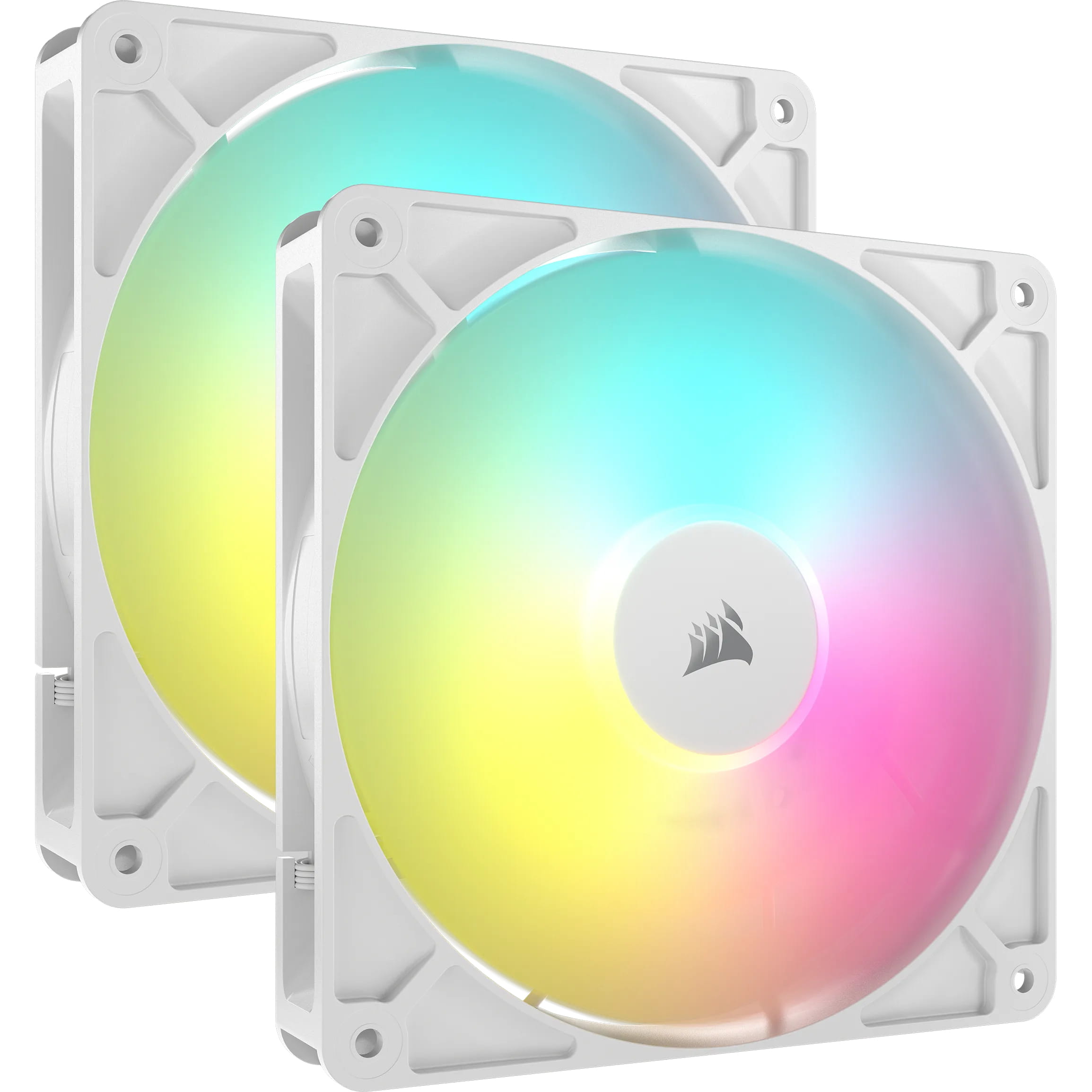 Corsair RS140 ARGB Dual Pack - Gehäuselüfter - 140 mm - weiß (Packung mit 2)