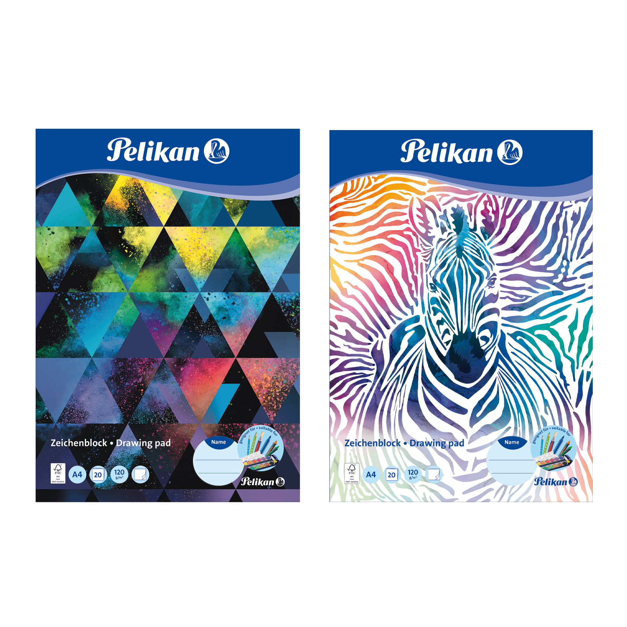 Pelikan 236782, Kunstdruckpapierblock, 120 g/m², 20 Blätter Pelikan 236782, Kunstdruckpapierblock, 120 g/m², 20 Blätter