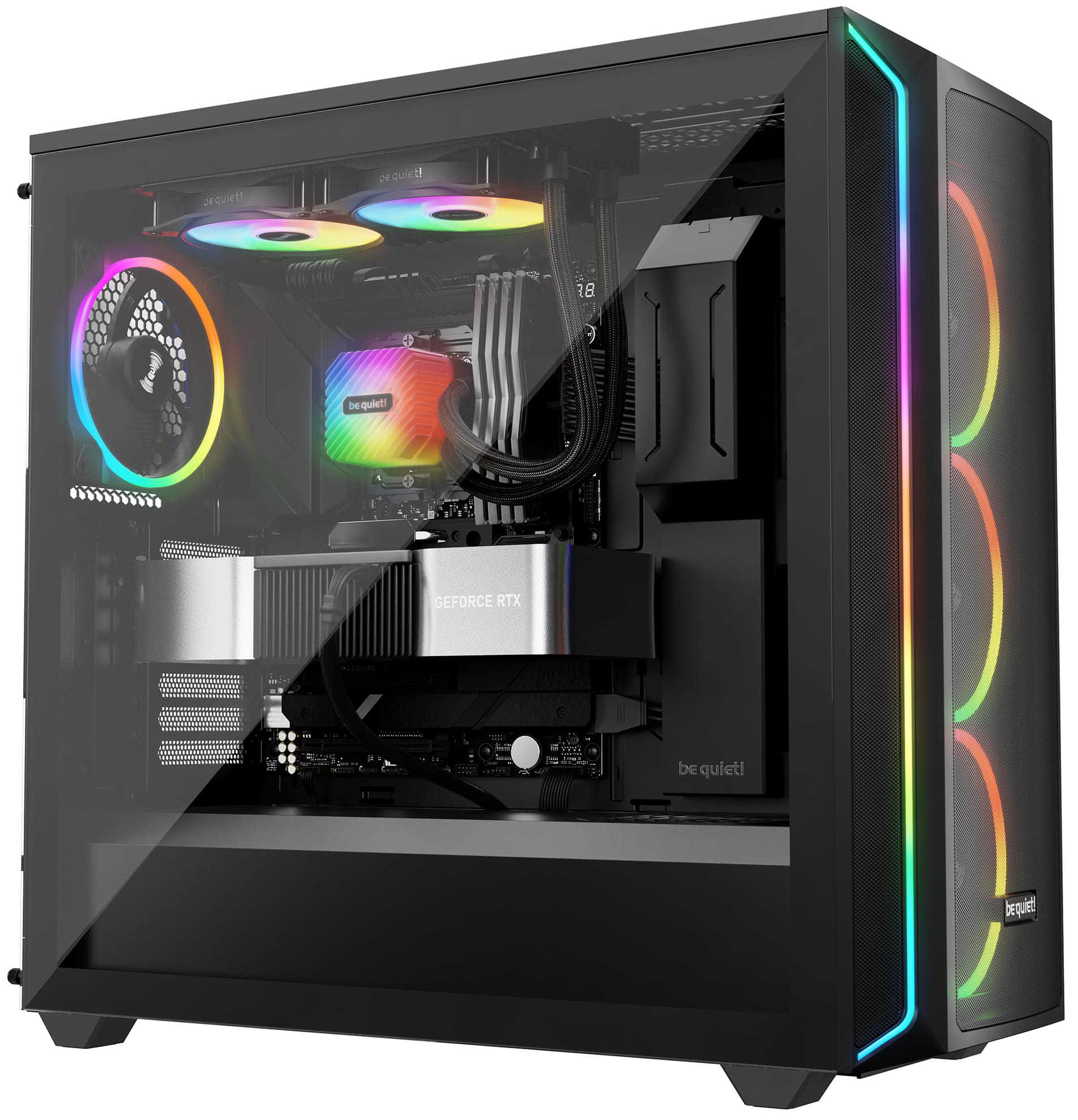 Be Quiet! Light Loop - Prozessor-Flüssigkeitskühlsystem - Kühlergröße: 240 mm - (für: LGA1150, LGA1151, LGA1155, LGA1851, LGA1700, LGA1200, AM5, AM4)