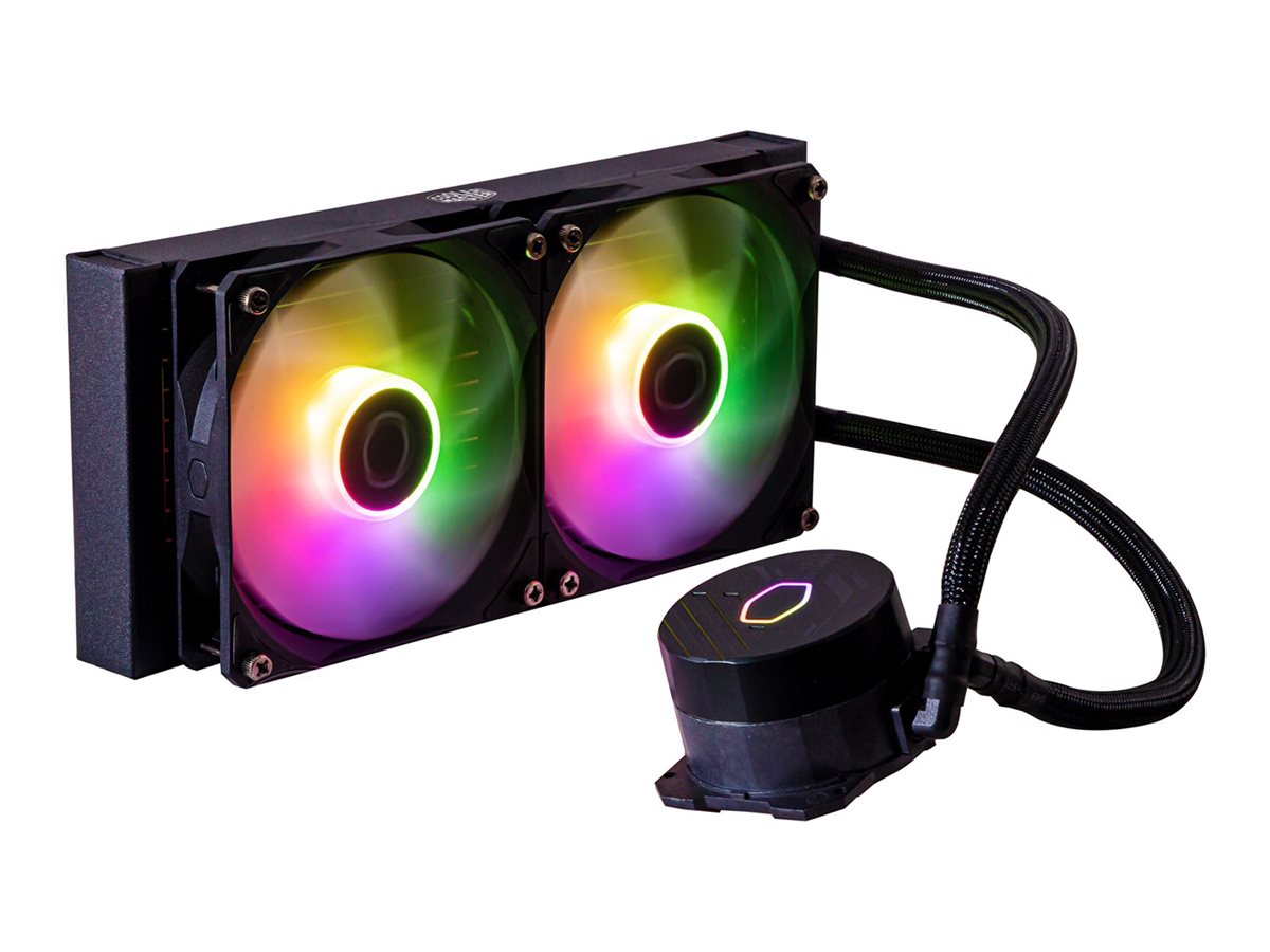Cooler Master MasterLiquid Lite 240L Core ARGB - Prozessor-Flüssigkeitskühlsystem - Kühlergröße: 240 mm - (für: LGA1150, LGA1151, LGA1155, LGA1156, LGA1200, LGA1700, AM2, AM2+, AM3, AM3+, AM4, AM5, FM1, FM2, FM2+)