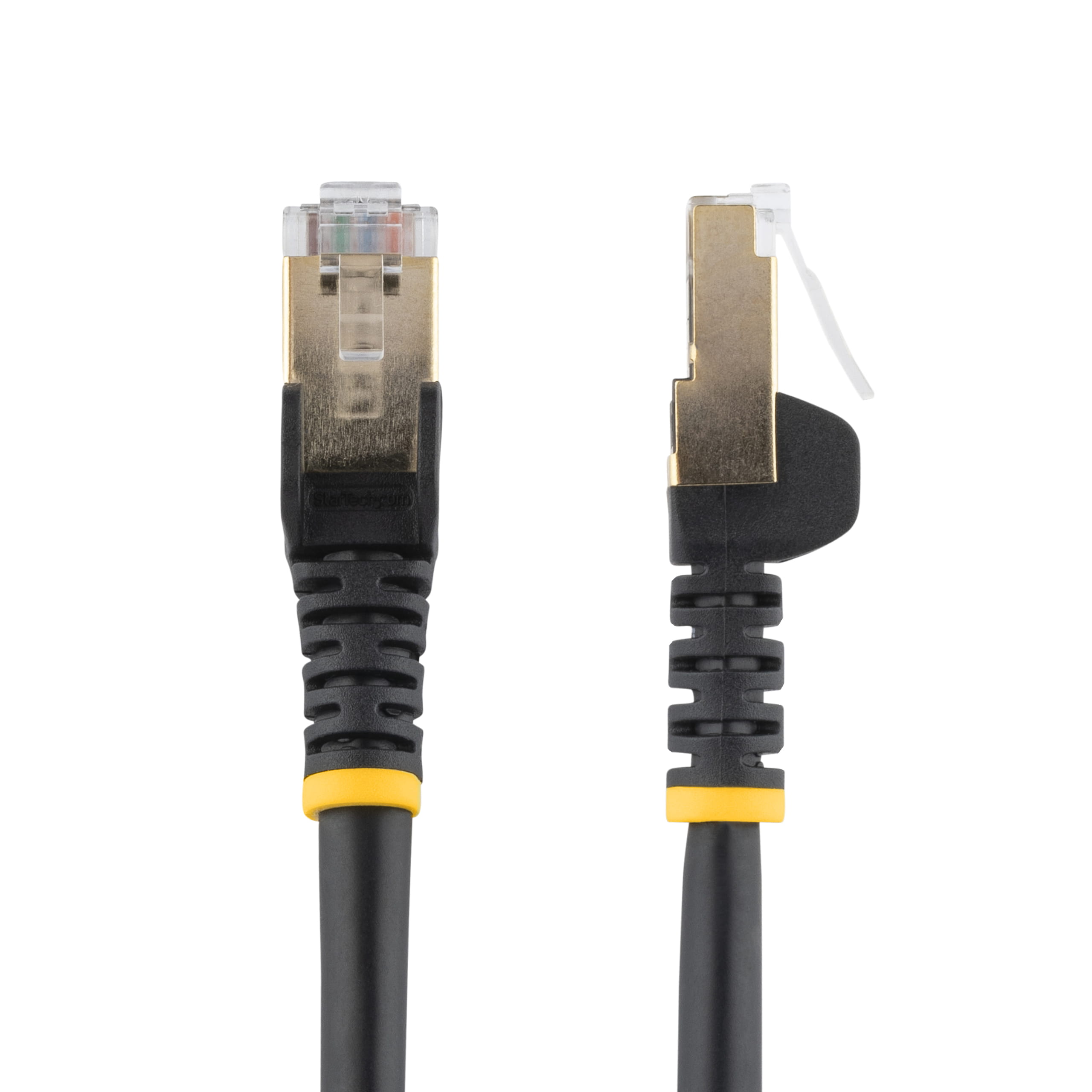 StarTech.com 3m CAT6A Ethernet Cable, 10 Gigabit Shielded Snagless RJ45 100W PoE Patch Cord, CAT 6A 10GbE STP Network Cable w/Strain Relief, Black, UL Certified Wiring/TIA - Category 6A - 26AWG (6ASPAT3MBK)