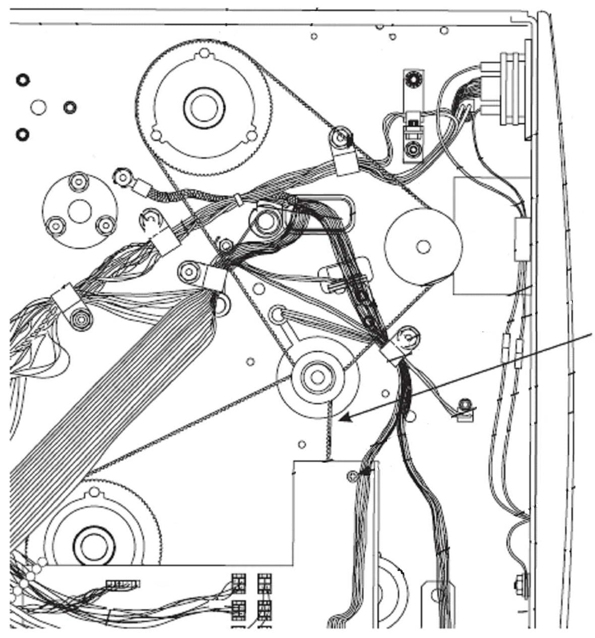 Zebra Medienrücklaufband