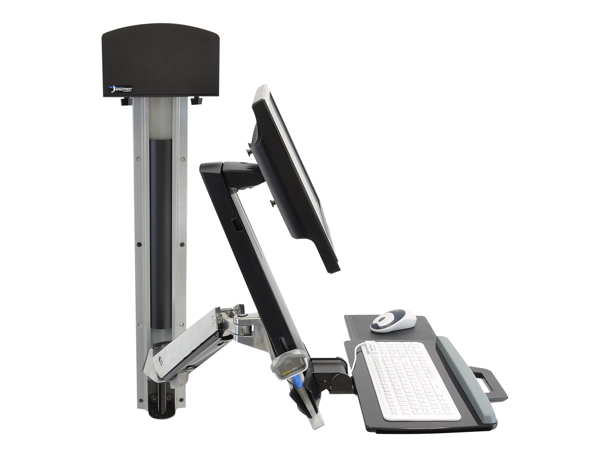 Ergotron Sit-Stand Combo System Mit CPU-Halter klein - Befestigungskit (CPU-Halter, 2 Schienenabdeckungen, 2 Kabelkanäle, Handgelenkkissen, einstellbarer Monitorarm, VESA-Halterung, Wandschiene 34", Montagesystem mit CPU-Halterung und Armen, Tastaturabl Ergotron Sit-Stand Combo System Mit CPU-Halter klein - Befestigungskit (CPU-Halter, 2 Schienenabdeckungen, 2 Kabelkanäle, Handgelenkkissen, einstellbarer Monitorarm, VESA-Halterung, Wandschiene 34", Montagesystem mit CPU-Halterung und Armen, Tastaturabl