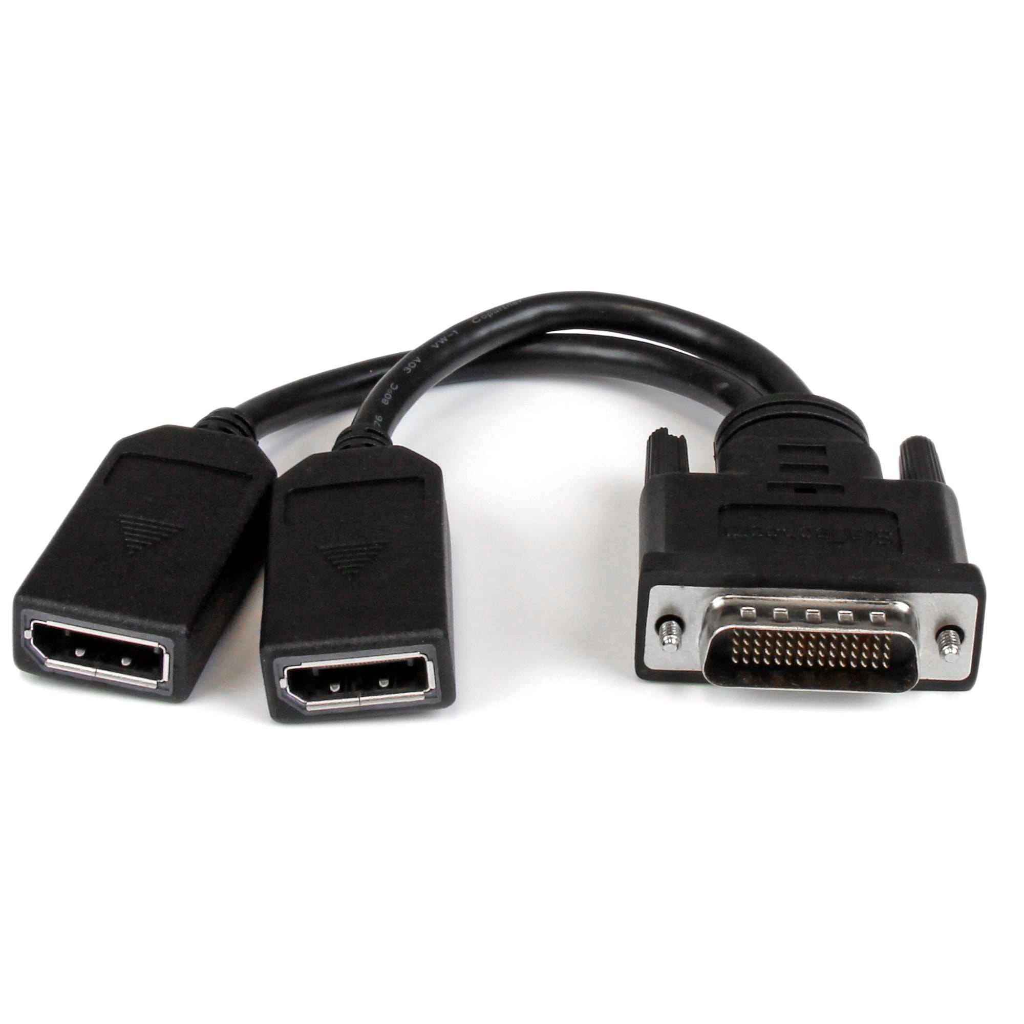 StarTech.com StarTech DMS-59 to DisplayPort - 8in - DMS 59 to 2x DP - Y Cable - DMS-59 Adapter - DisplayPort Splitter Cable - LFH Cable (DMSDPDP1)