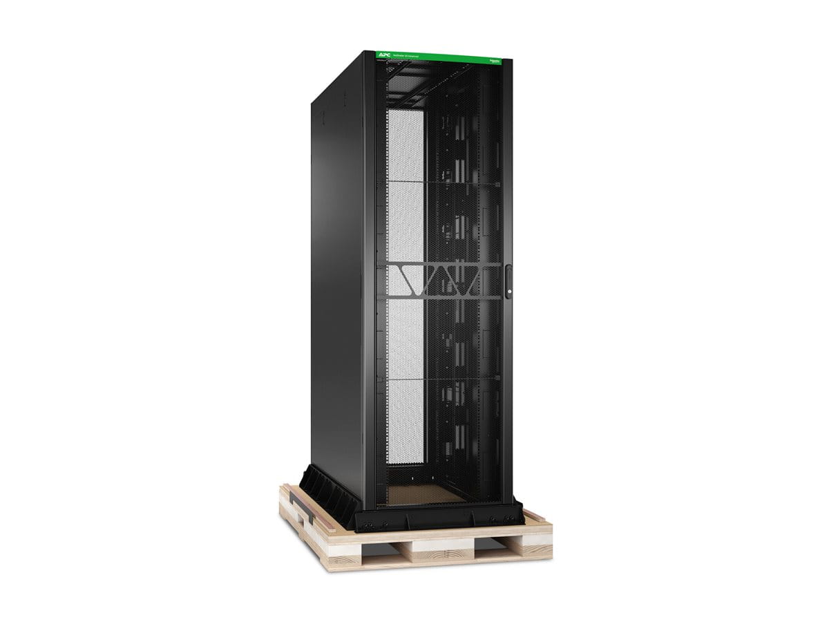 APC NetShelter SX Advanced - Schrank Netzwerkschrank - bodenstehend - Schwarz - 48U - 48.3 cm (19")
