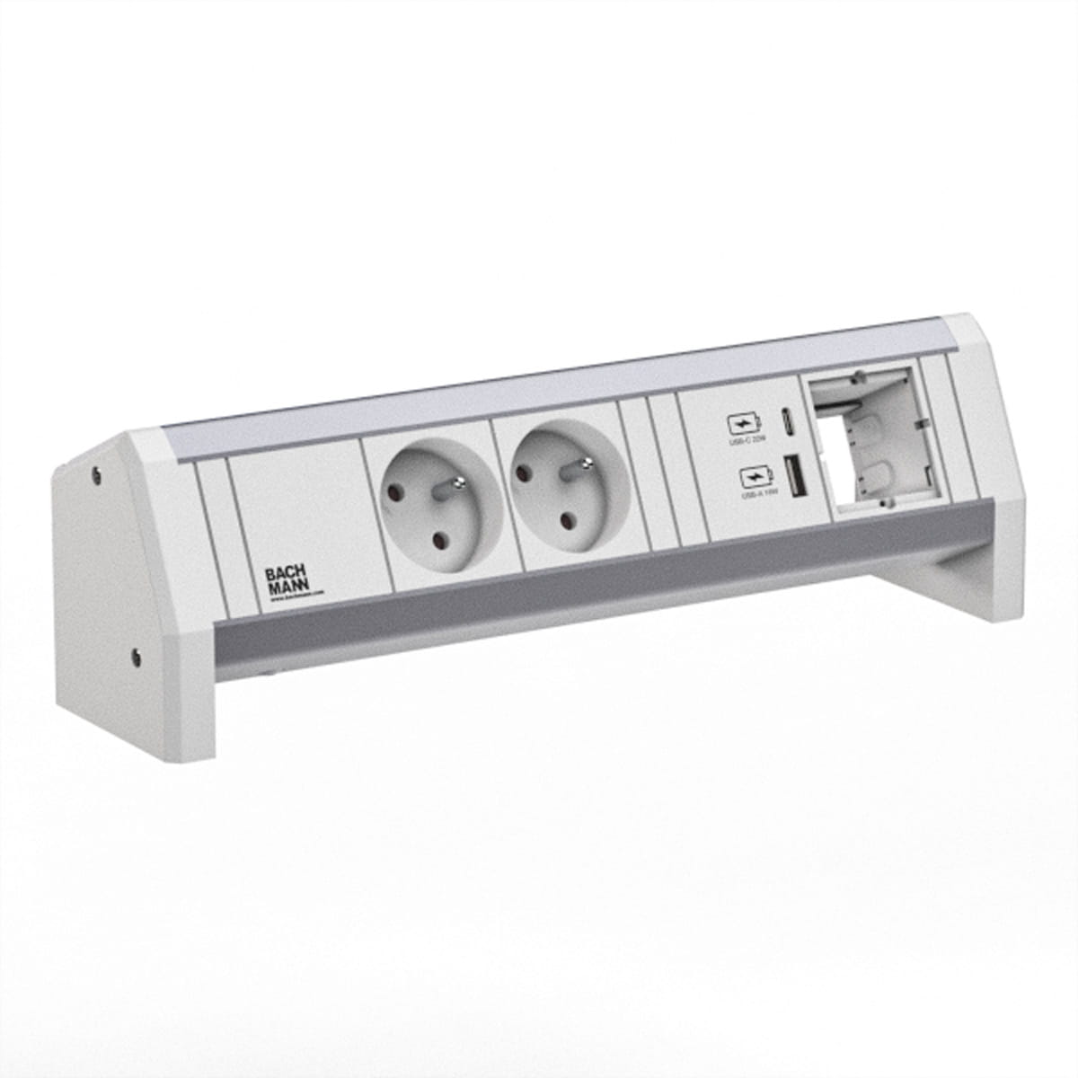 Bachmann DESK 1 - Steckdosenleiste - Eingabe, Eingang GST18 - Ausgangsanschlüsse: 2 (2 x GST18, 24 pin USB-C, USB)