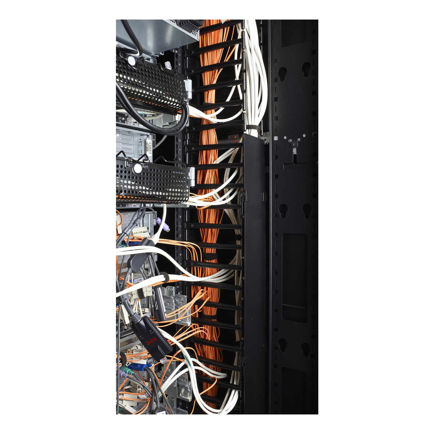 APC Rack-Kabelführungskonsolen-Abdeckung - Schwarz - 42HE - TAA-konform (Packung mit 2)