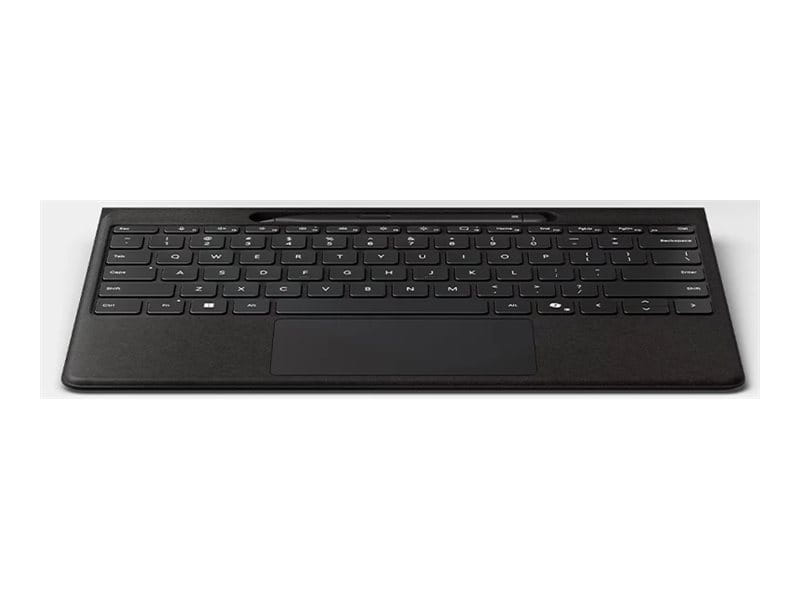 Microsoft Surface Pro Flex Keyboard - Tastatur - mit Touchpad, Beschleunigungsmesser, Surface Slim Pen 2 Ablage- und Ladeschale - hinterleuchtet - kabellos - Bluetooth LE - QWERTY - Englisch - Schwarz - mit Slim Pen - für Microsoft Surface Pro 8, Pro 8