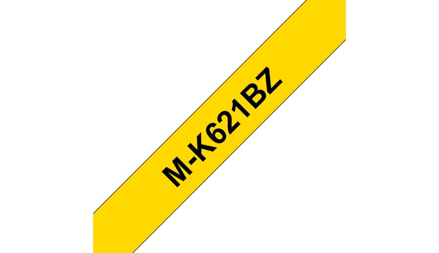 Brother M-K621BZ - Schwarz auf Gelb - Rolle (0,9 cm x 8 m)