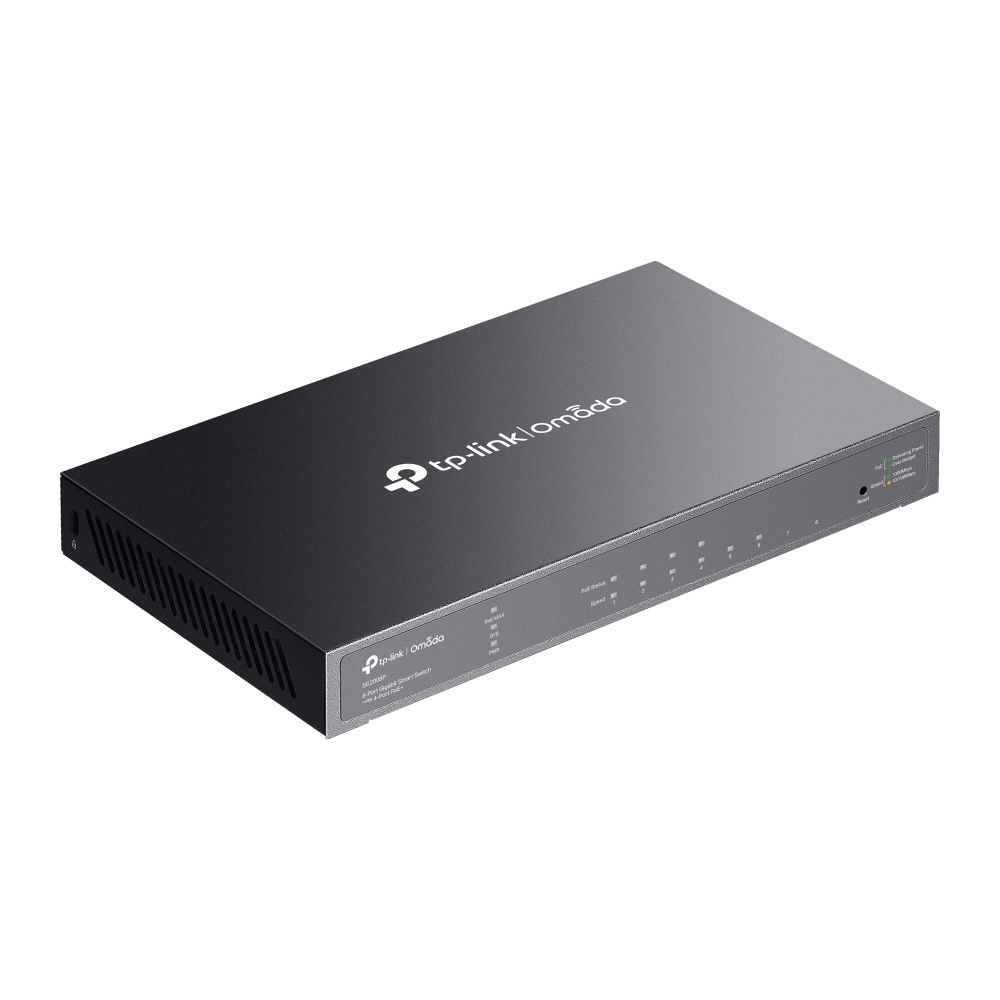 TP-LINK Omada TL-SG2008P V3 - Switch - Smart - 4 x 10/100/1000 + 4 x 10/100/1000 (PoE+)