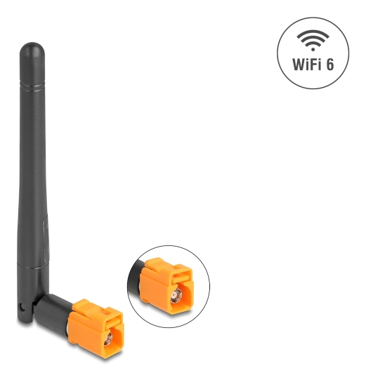 Delock Antenne - Dipol - Wi-Fi - 2.5 dBi (for 2.4 - 2.5 GHz)