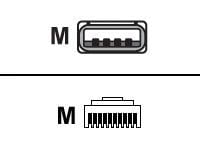 Zebra Datenkabel - USB (M) bis RJ-45 (10-polig) (M)