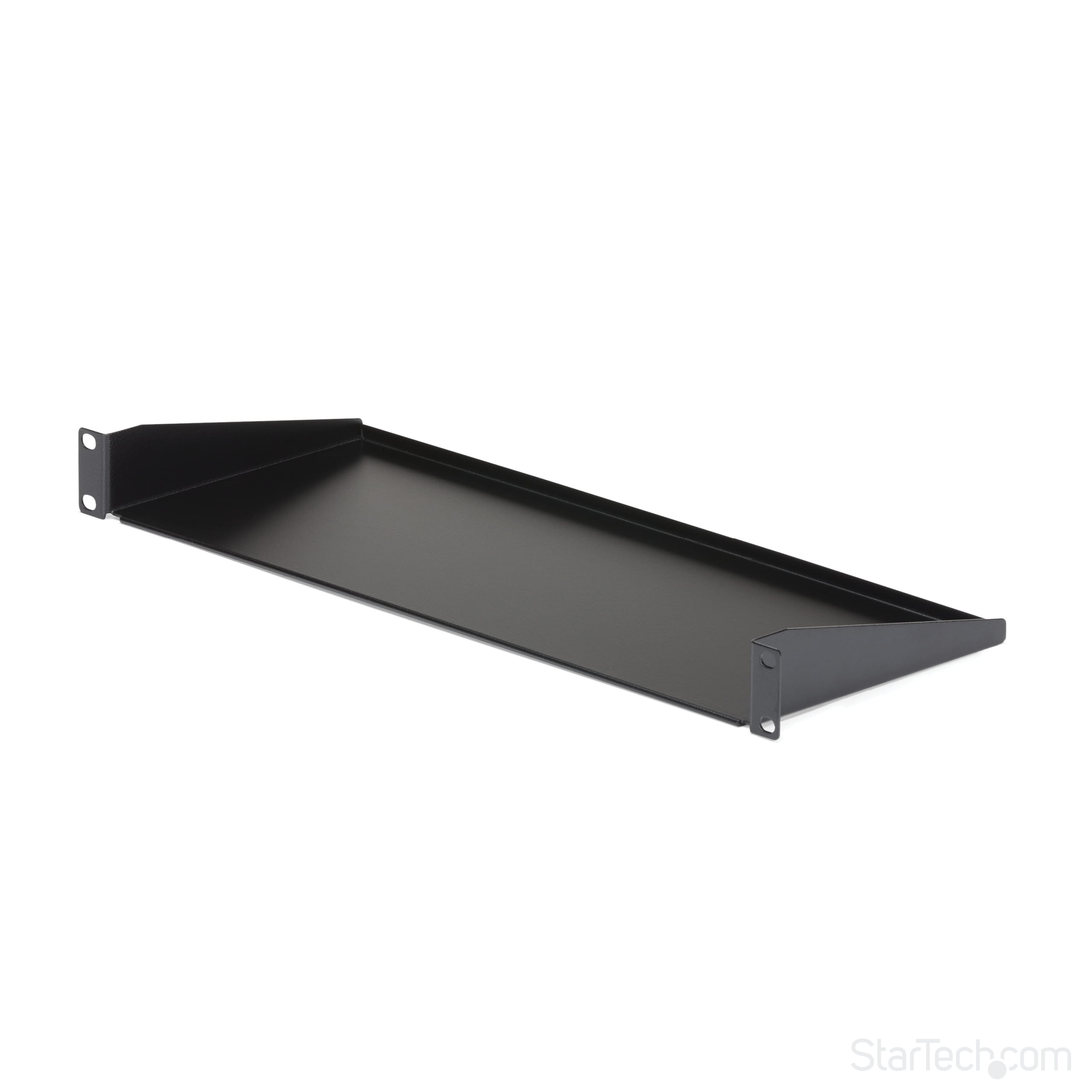 StarTech.com 1U Server Rack Cabinet Shelf, 7in Deep Fixed Cantilever Tray, Rackmount Shelf for 19" AV/Data/Network Equipment Enclosure with Cage Nuts & Screws, 33lbs Weight Capacity - 1U Rack Shelf 7" Deep (CABSHELF1U)
