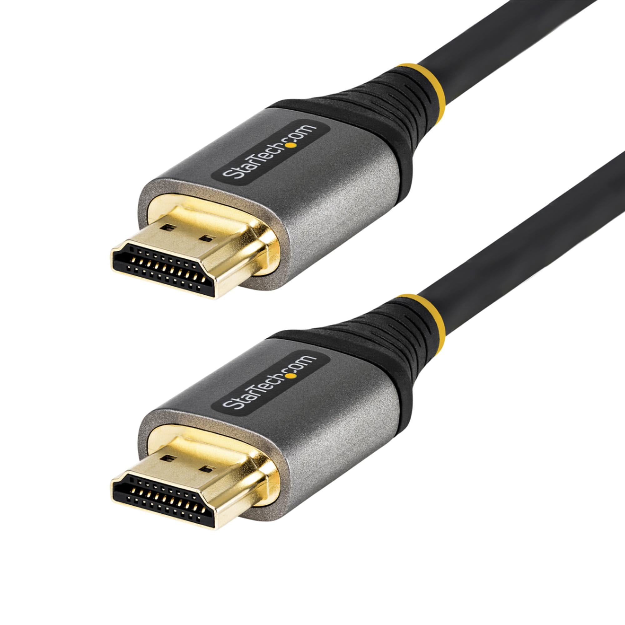 StarTech.com 50 cm 8K HDMI 2.1 Kabel - 8K 60Hz/4K 120Hz HDR10+ eARC - Ultra High Speed - HDMI-Kabel - HDMI männlich zu HDMI männlich - 50 cm - abgeschirmt - Grau, Schwarz - passiv, 4K120Hz Unterstützung, 8K60Hz (7680 x 4320)