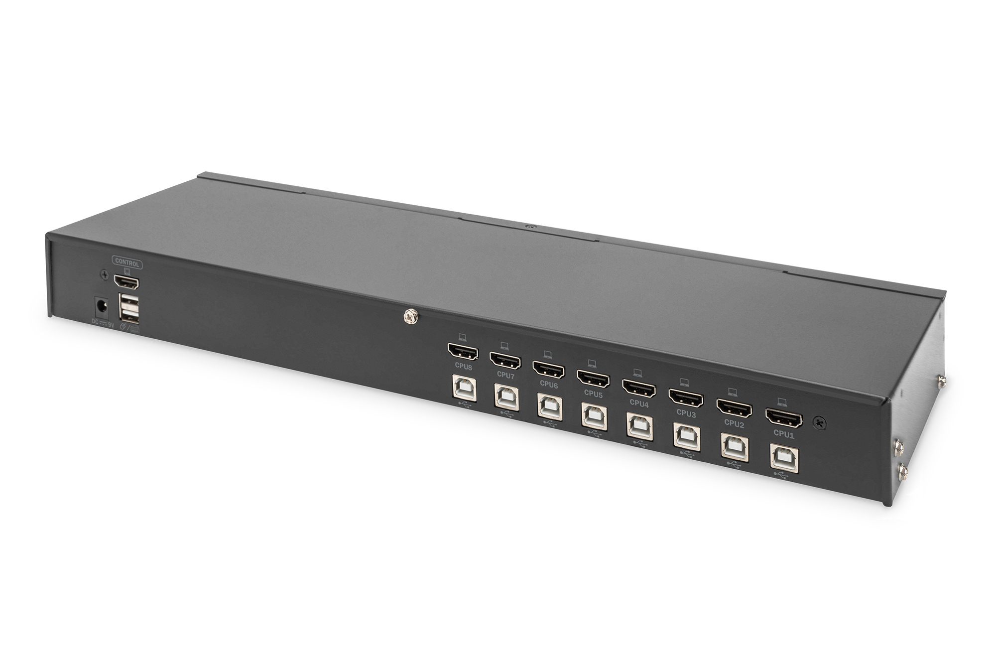 DIGITUS Desktop 8 Port HDMI KVM Switch Single View