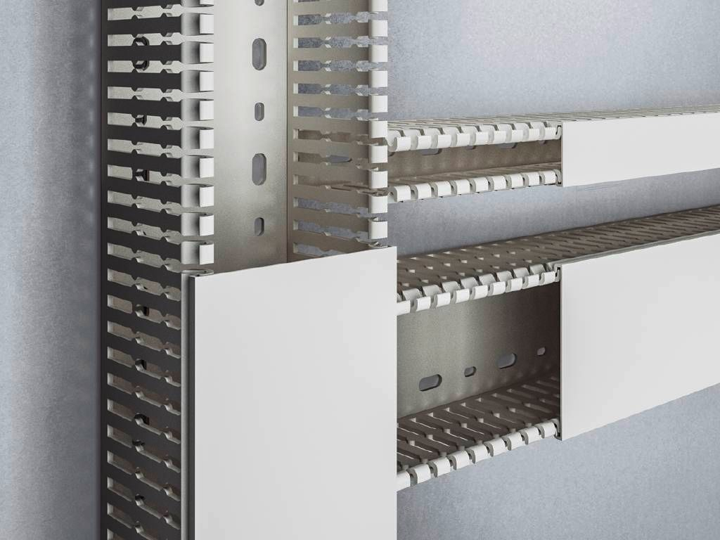 Rittal VX 8800.755, Kabelkanal, Grau, Polyvinylchlorid (PVC), 50 mm, 80 mm, 2000 mm