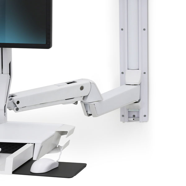 Ergotron Sit-Stand Combo Extender - Montagekomponente (Verlängerungsarm, Wandschienenhalterung, Armabdeckung)