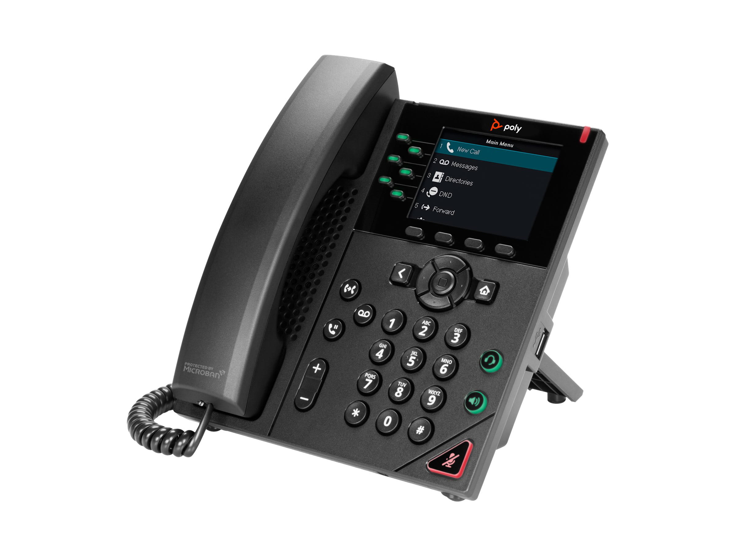 HP Poly VVX 350 - VoIP-Telefon - dreiweg Anruffunktion
