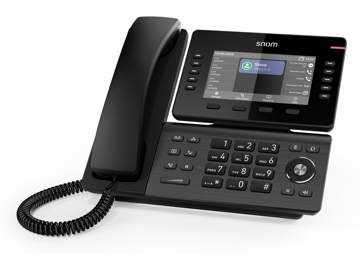 Snom D815WB, IP-Telefon, Schwarz, IPS, 12,7 cm (5"), 480 x 272 Pixel, 100 - 80000 Hz