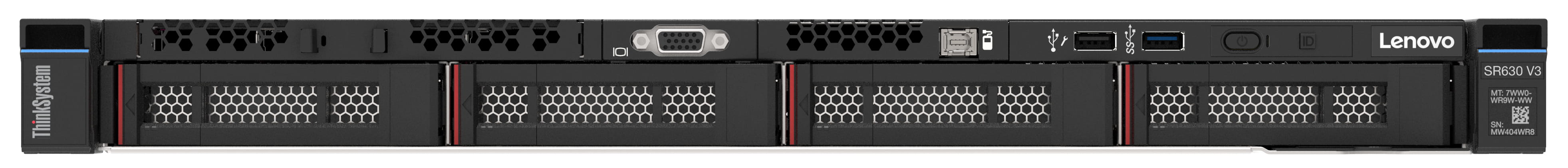 Lenovo ThinkSystem SR630 V3 7D73 - 1U - zweiweg - 1 x Xeon Silver 4510 / 2.4 GHz - RAM 32 GB - SAS - Hot-Swap 8.9 cm (3.5")