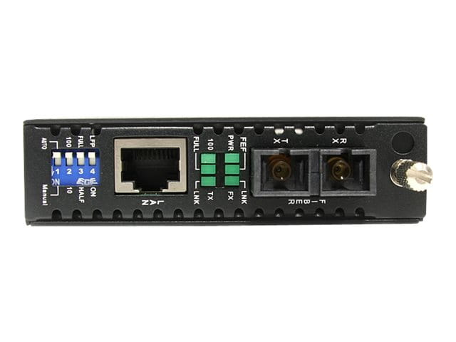 StarTech.com 1000 Mbit/s Gigabit Ethernet Netzwerk LWL / Glasfaser SC Single Mode Medienkonverter 40 km
