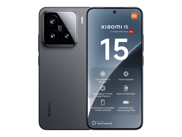 Xiaomi 15 - 5G Smartphone - Dual-SIM - RAM 12 GB / Interner Speicher 256 GB - OLED-Display - 6.36" - 2670 x 1200 Pixel (120 Hz)