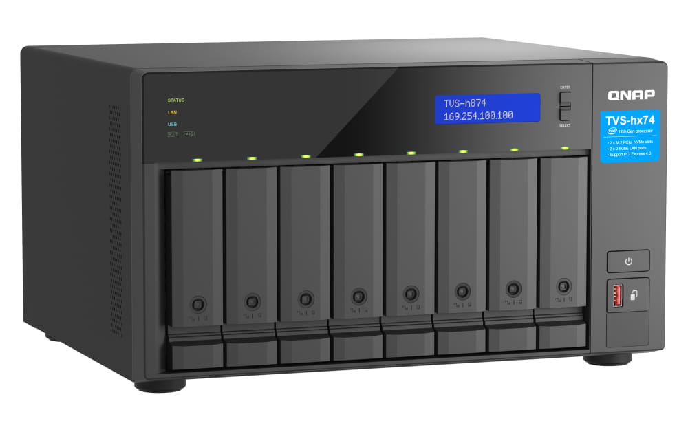 QNAP TVS-H874 - NAS-Server - 8 Schächte - SATA