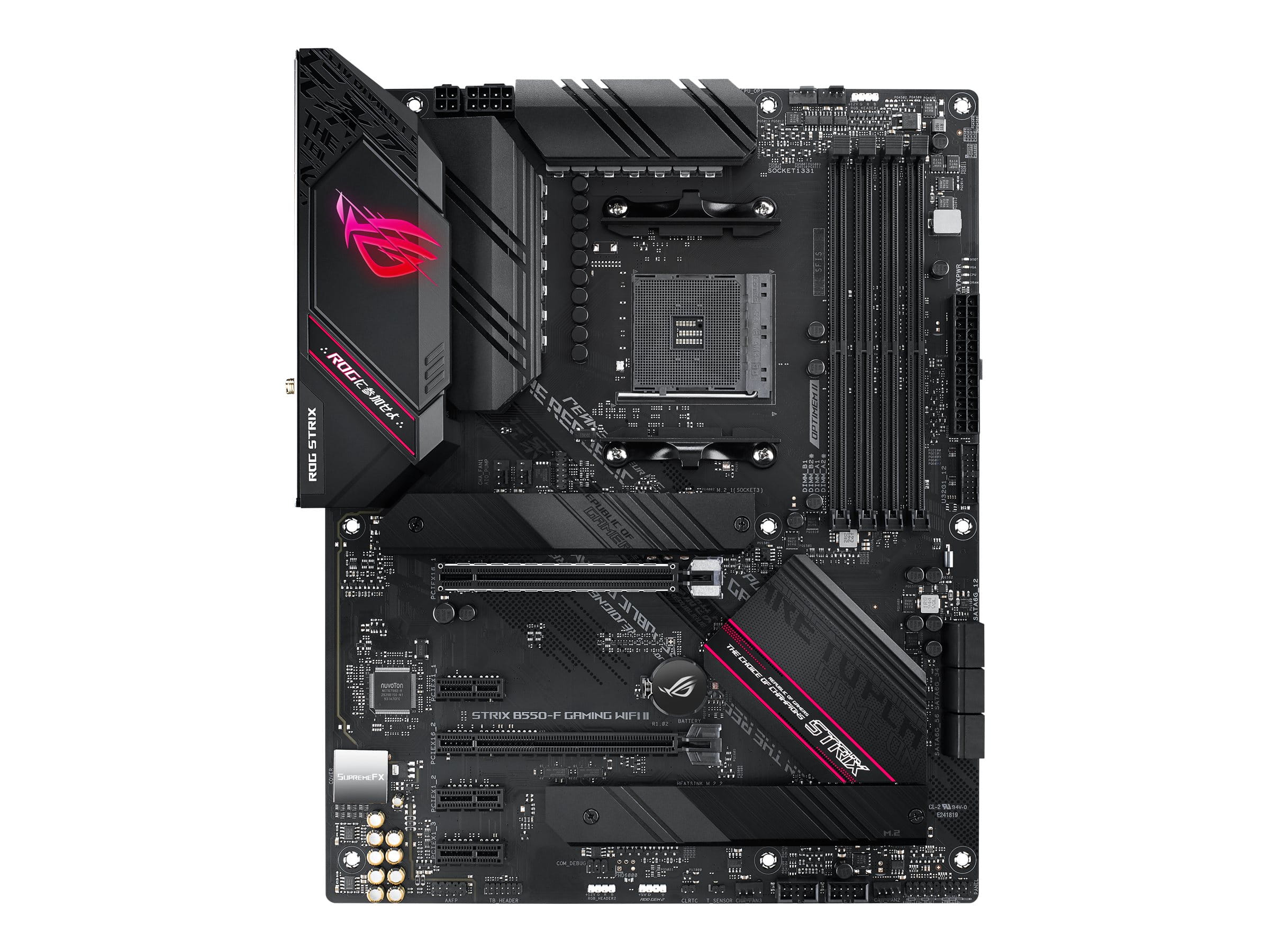 ASUS ROG STRIX B550-F GAMING WIFI II - Motherboard - ATX - Socket AM4 - AMD B550 Chipsatz - USB-C Gen2, USB 3.2 Gen 1, USB 3.2 Gen 2 - 2.5 Gigabit LAN, Wi-Fi 6, Bluetooth - Onboard-Grafik (CPU erforderlich)